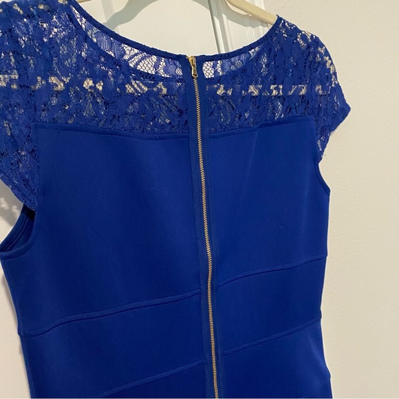 Blue Business Causal Metaphor Dress - Picture 3 of 5